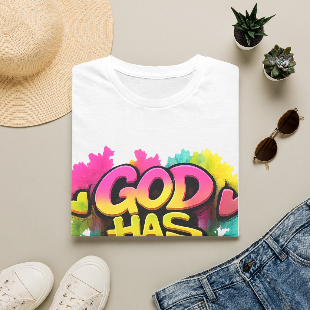 God Has My Back T-Shirt — Colorful Graffiti Faith Tee